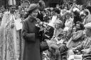 Maundy Thursday April 1967 and the Queen visits Ely for the annual Maundy service. Picture; ARCHIVE