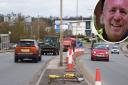 William Frost Way in Costessey where members of the Norwich Cycling Campaign, including spokesman Derek Williams (pictured) want two pedestrian and cycle crossings