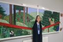 Phoebe, a school pupil from Stevenage, has painted a mural at the care home that housed her great grandmother.