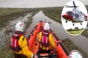 HM Coastguard and RNLI Hunstanton were involved in the rescue