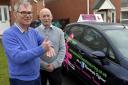 Carlisle driving instructor Philip Kilgour who could teach by sign language with boss Adrian Daniels (right)