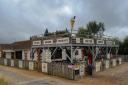 The raised platform at Silver Sands, at Heacham