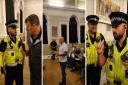 Police officers attended a meeting of Thetford Town Council