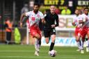 Jordan Roberts fired Stevenage in front against Charlton . Picture: TGS PHOTO