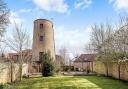 The view of the stone mill conversion from the garden