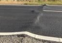 Part of the A14 westbound carriageway was closed off on July 18 as it tried to cope with extreme heat. It then reopened the following morning.