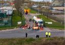 Just Stop Oil protesters at the Buncefield oil terminal in Hertfordshire