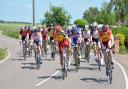 The Tour of Cambridgeshire passing through Benwick in June 2015