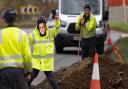 An employee of UK Power Networks carrying out the repairs on the A605 between Whittlesey and Peterborough obviously felt It’s Now or Never.