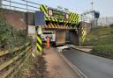 Van crashes into Ely station bridge.