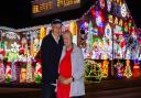 Soham Christmas lights couple Helen and John Attlesey have again decorated their home and garden for charity.