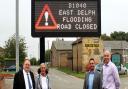 From left: Cllr Chris Boden, Fenland District Council leader; Cllr Dee Laws, Whittlesey town and district councillor;; Domenico Cirillo, lead market towns programme officer for the Cambridgeshire and Peterborough Combined Authority, and Phil Hughes,