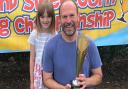 Andy Kulina won the adult competition at Skylark Garden Centre's annual sweetcorn eating event.