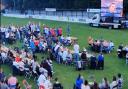 England fans gathered at Julius Martin Lane, the home of Soham Town Rangers FC, to cheer the Three Lions on as they reached the Euro 2020 final.