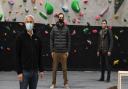 MP Steve Barclay visited the “very impressive” newly opened 8,000sqft indoor rock climbing centre in Wisbech, Fenrock.