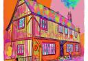 Ely artist Lory Beat has brought Oliver Cromwell's House to life in a colourful painting