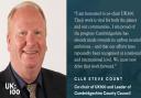 Councillor Steve Count, leader of Cambridgeshire County Council, is co-chair of UK100.