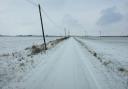 Snow covered roads in Chatteris from last month. Photo: Martyn Jolley.