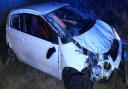 The driver of a Citroen was arrested for suspected drink driving following a crash on the A141 Chatteris bypass.