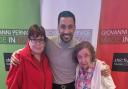 Sarah Perkins and Maureen with Giovanni Pernice.