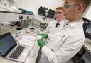 Some of the Year 12 students who travelled to the University of Lincoln to take a closer look at science - and hunt for parasites.