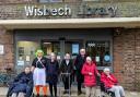 Hickathrift House residents at Wisbech Library.