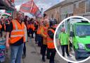 Geoff Norris BEM joined his colleagues striking at Asda Wisbech this weekend.