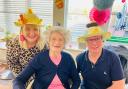 Residents enjoyed making Easter bonnets.