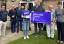 Chris Bennett, Steve Steels, Rob Bye and Sarah (a volunteer with PCUK) along with some of the club’s members