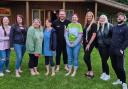 The fundraisers who took part in the Fire Walk in aid of the Alan Hudson  Day Treatment Centre in Wisbech.