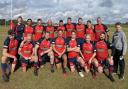 Wisbech XV face the camera after a hard earned 21-0 win