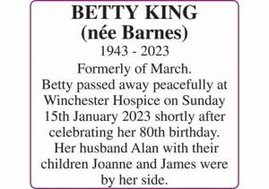 BETTY KING