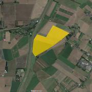 An approximation of the area covered by the proposed solar farm at Walpole Marsh, on the banks of the River Nene. The northern part of the site lies in Lincolnshire, with the southern part in Norfolk. Cambridgeshire lies immediately to the west.