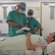 Alistair Forsyth waiting for his robotic prostatectomy in the day surgery unit at CUH.