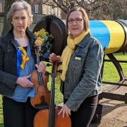 Organisers and players Hazel Keelan and Louise Jameson, organisers and players with Play 4 Peace.