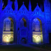 Peterborough Cathedral will light up in blue and yellow tonight (February 25) for peace between Ukraine and Russia.