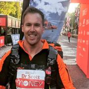 Magpas Air Ambulance doctor, Scott Castell, has raised £5,000 for the charity.