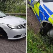 Cambridgeshire Constabulary’s Beds, Cambs and Herts Roads Policing Unit stopped the group of suspected criminals on the A14 at Stow Cum Quay.