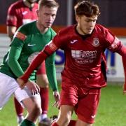 Liam Adams scored twice for Wisbech Town in their final end-of-season friendly at home to Huntingdon Town.