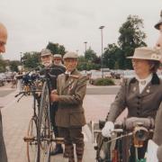 In 2004, members of The March Veteran and Vintage Cycle Club met the Duke of Edinburgh when opened a new cycle scheme in Cambridge.