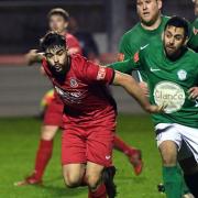 Wisbech Town in action in their most recent game, a friendly with Soham Town Rangers. Fenmen chairman Paul Brenchley said the club will vote to terminate the current season.