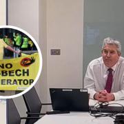 MP Steve Barclay spoke at the Wisbech incinerator hearings.