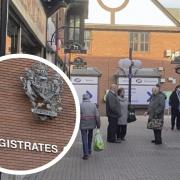 General photograph of the Horsefair Shopping Centre in Wisbech.