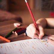 Stock image of child learning.