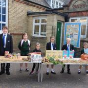 Upwell Academy students donated to Wisbech Foodbank as part of Harvest Festival.