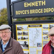 Norman Paget & Bill Smith at the unveiling ceremony.