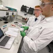 Some of the Year 12 students who travelled to the University of Lincoln to take a closer look at science - and hunt for parasites.