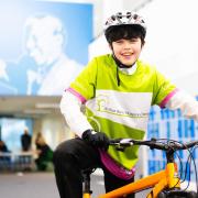 Thomas Clarkson Academy student Sam cycled 36 miles in five days to raise money for the Arthur Rank Hospice charity.