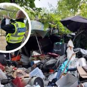 A section of land in Wisbech has been closed by police.