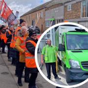 Geoff Norris BEM joined his colleagues striking at Asda Wisbech this weekend.